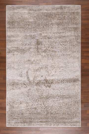 Silk-Sheen Vintage Turkish Rug