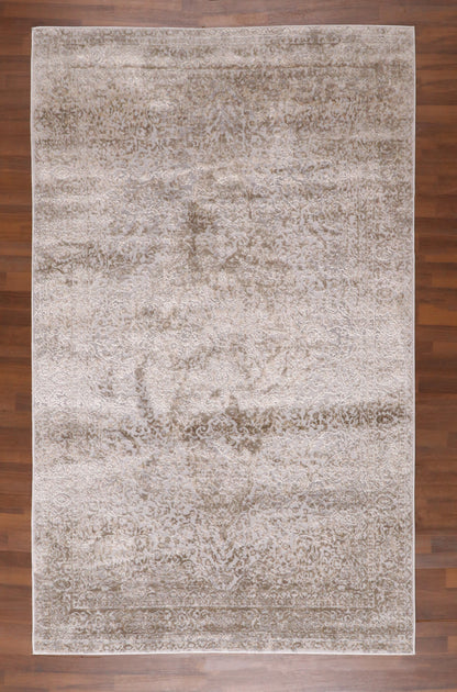 Silk-Sheen Vintage Turkish Rug