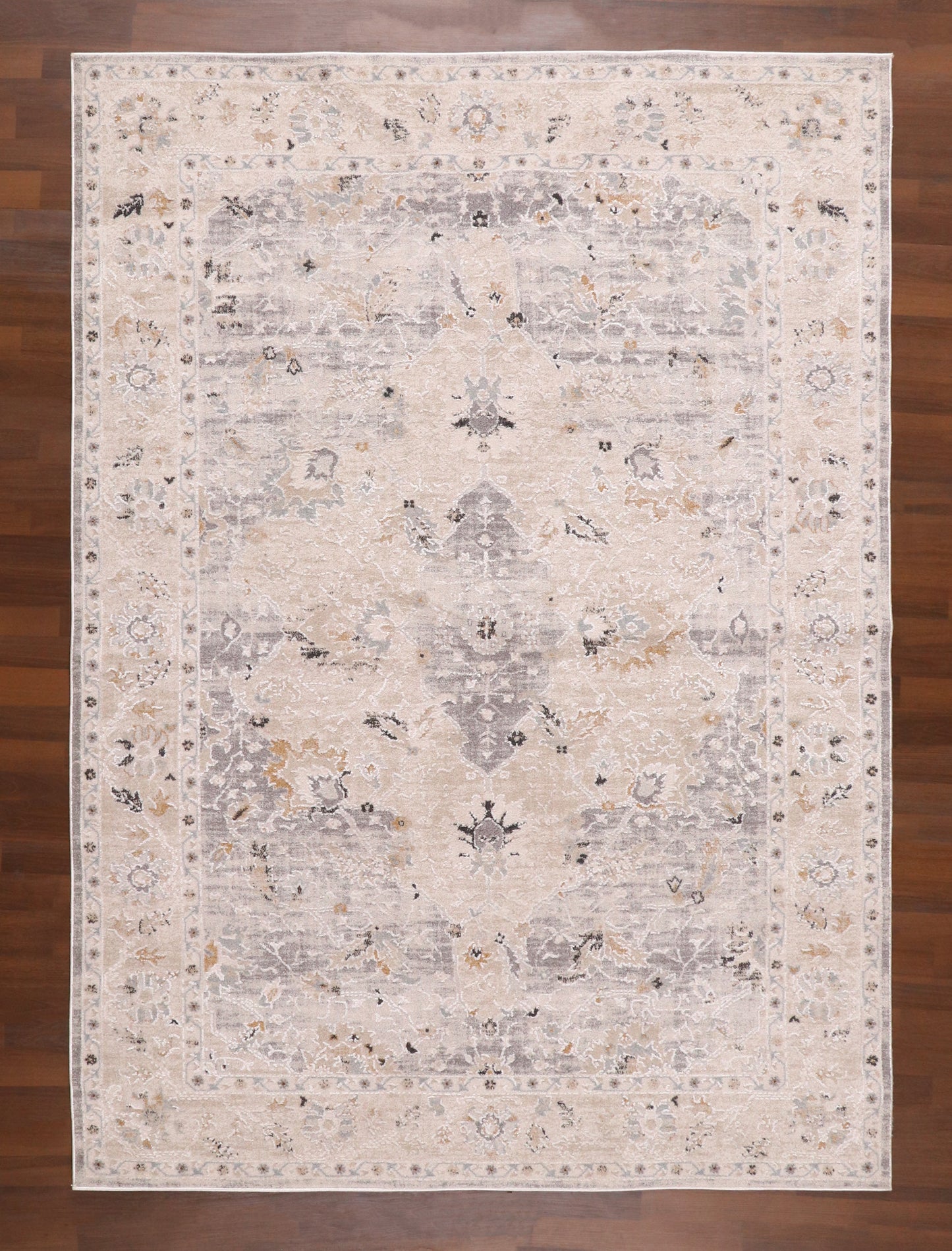 Haven Earth-Tone Distressed Rug