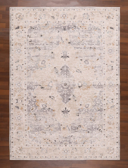 Haven Earth-Tone Distressed Rug