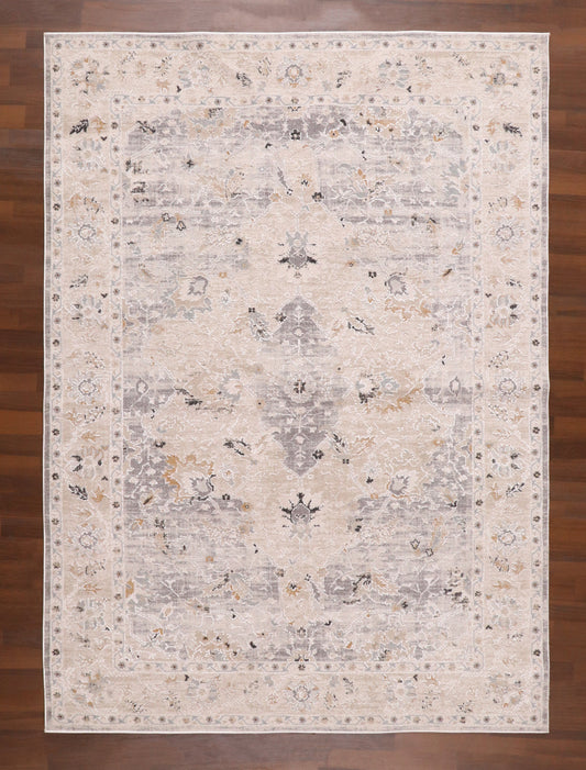 Haven Earth-Tone Distressed Rug