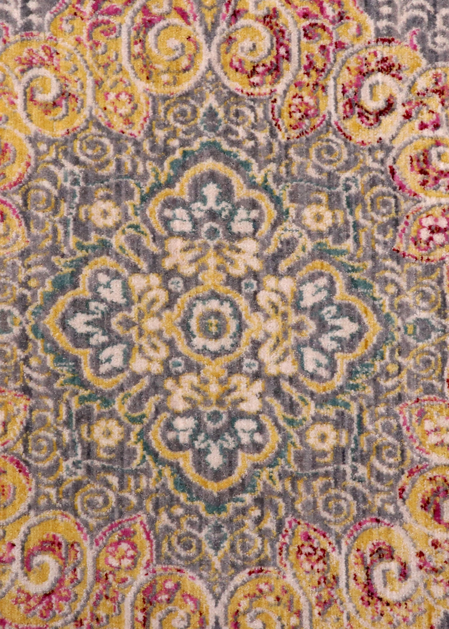 Distressed Medallion Turkish Rug
