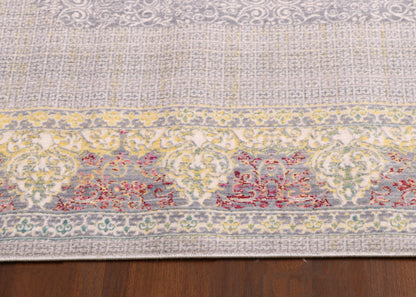 Distressed Medallion Turkish Rug