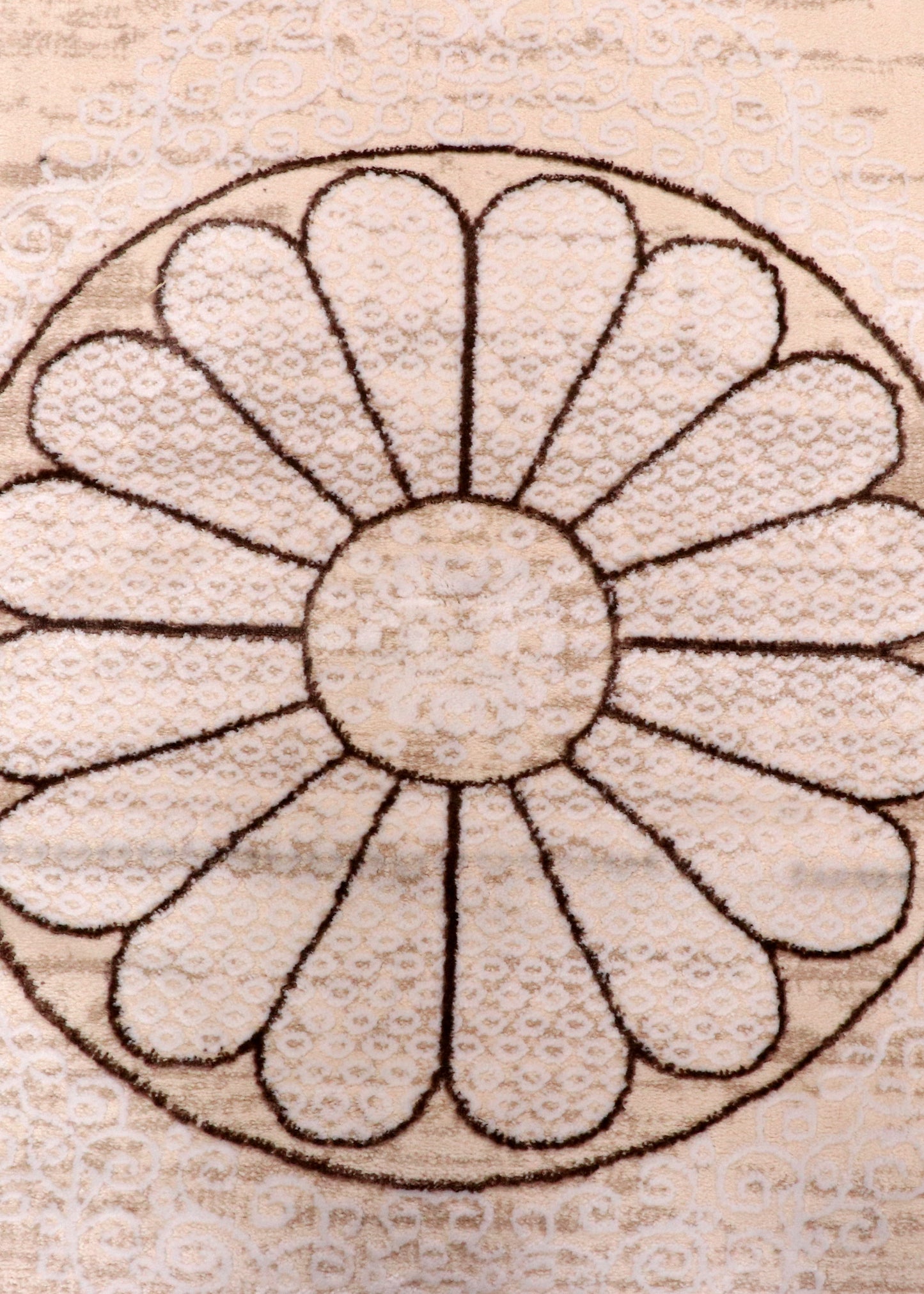 Earth Tone Linear Turkish Rug