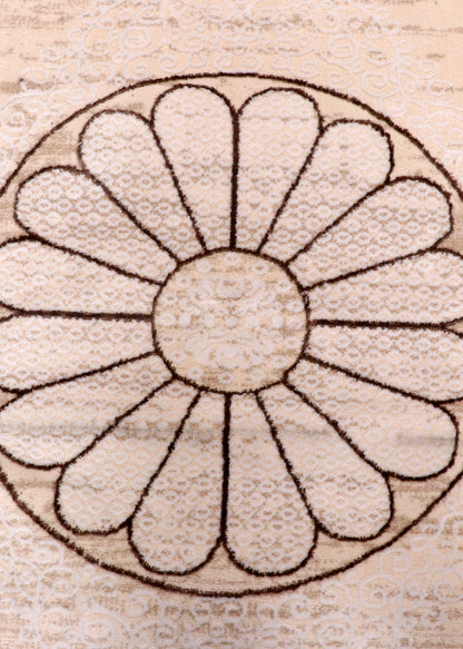 Earth Tone Linear Turkish Rug