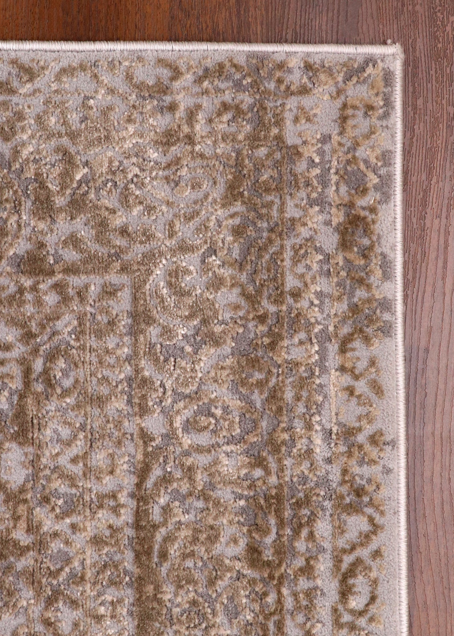 Silk-Sheen Vintage Turkish Rug