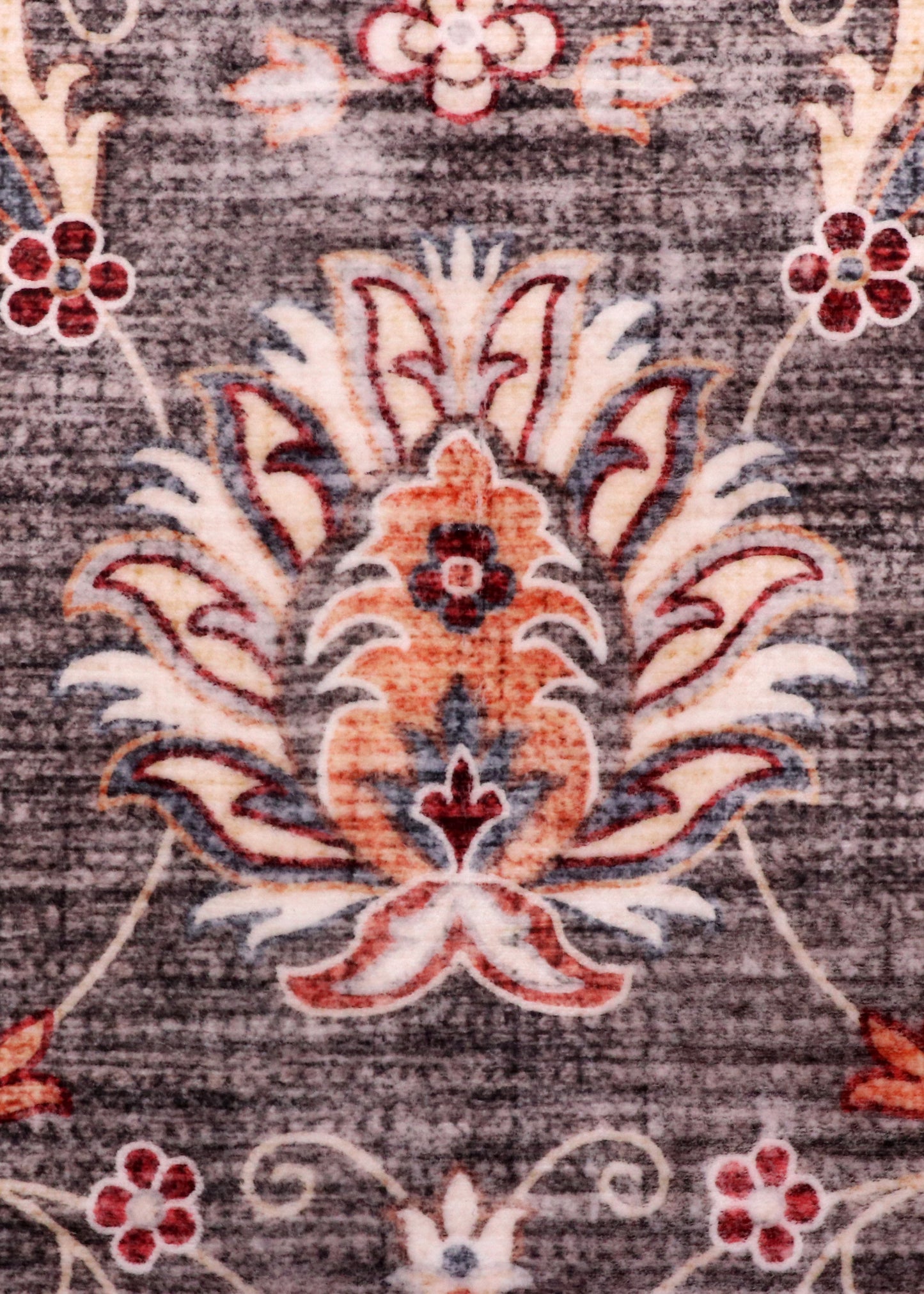 Prestige Vintage Charcoal Floral Rug