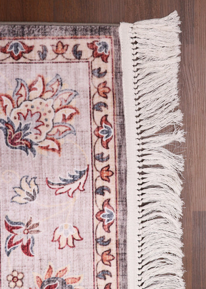 Prestige Vintage Charcoal Floral Rug