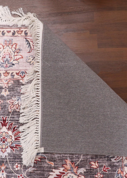 Prestige Vintage Charcoal Floral Rug