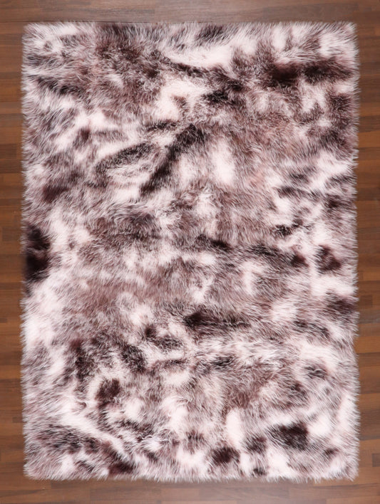 Plush Spotted Shaggy Rug