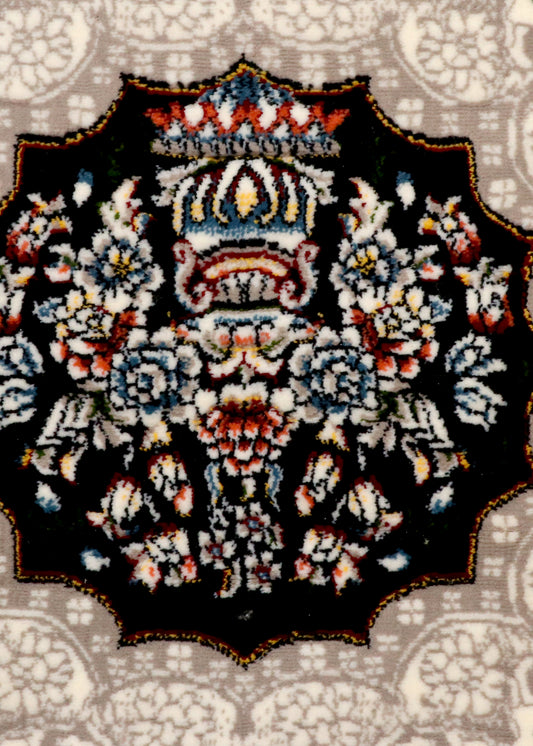 Onyx Ivory Paisley Persian Rug