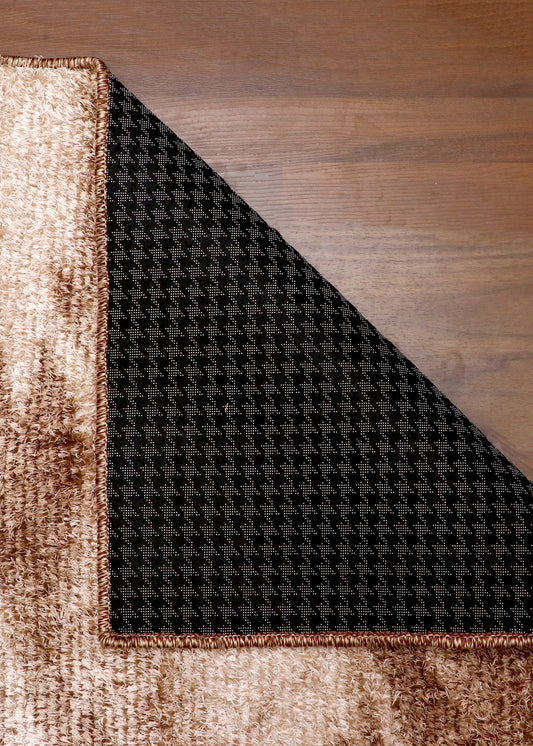 Space Shaggy Rug - Brown & Beige
