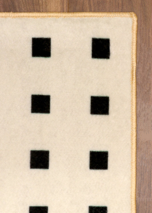 Geometric Square Print Rug