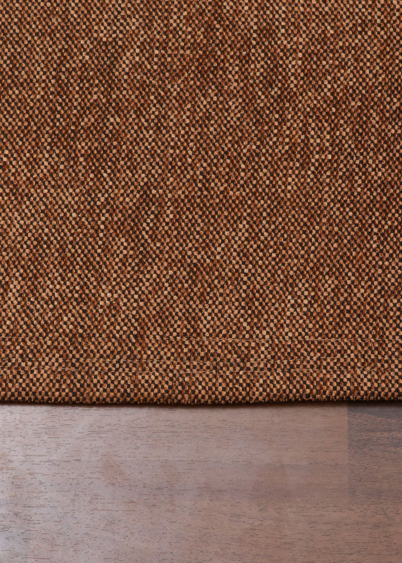 Golden & Black Plain Weave Rug