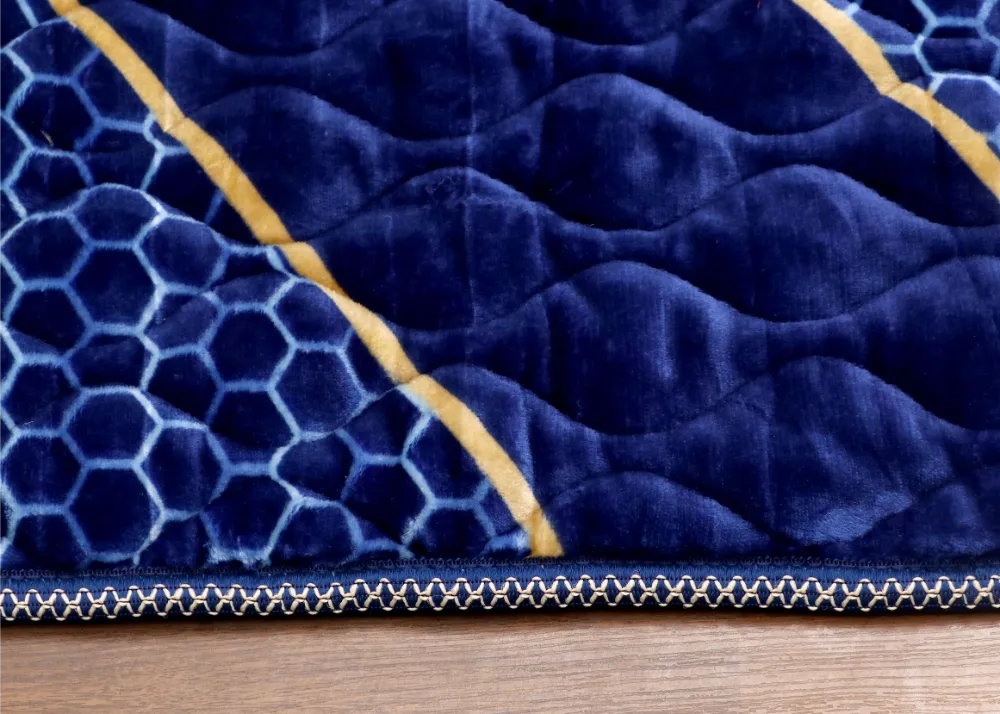 Blue Velvet Quilted Prayer Mat