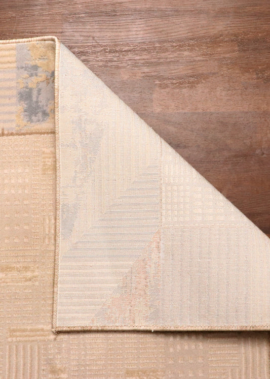 Cream Geometric Modern Turkish Rug