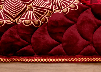 Classic Red Velvet Prayer Mat