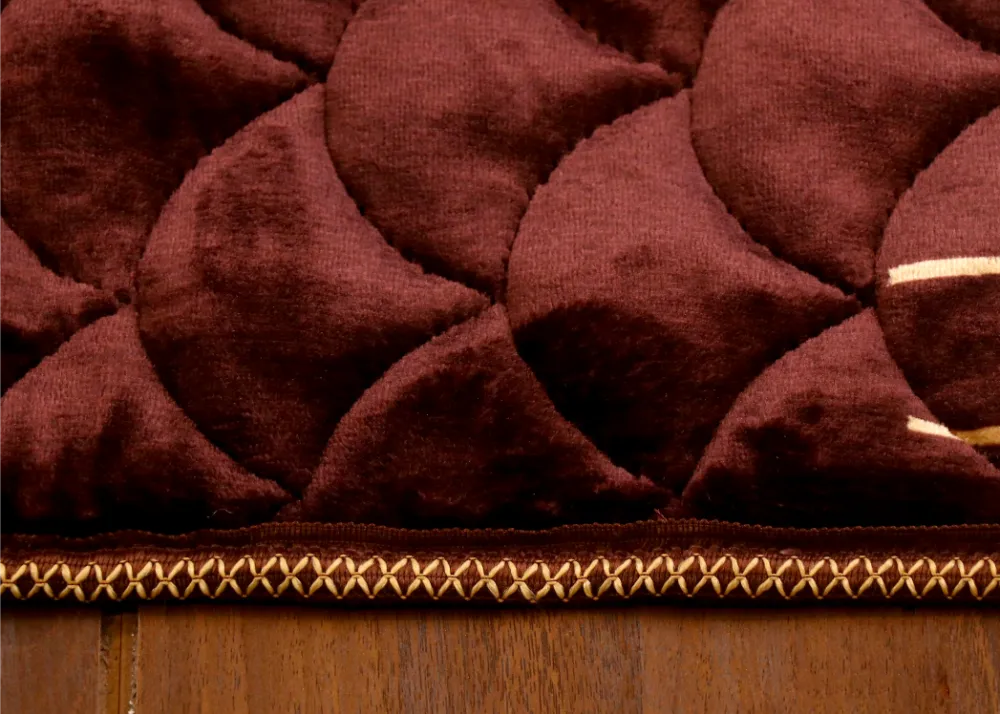 Mihrab Arch Quilted Brown Prayer Mat