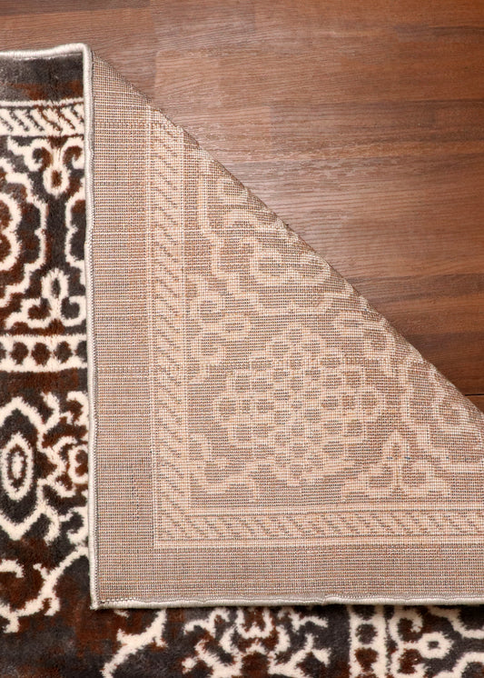 Chestnut & Ivory Turkish Rug