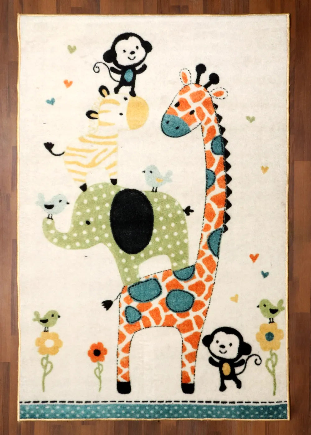 Safari Friends Plush Kids Rug