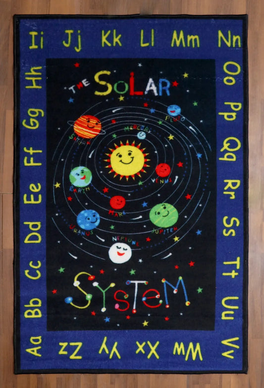 Galaxy Alphabetic Rug for Kids