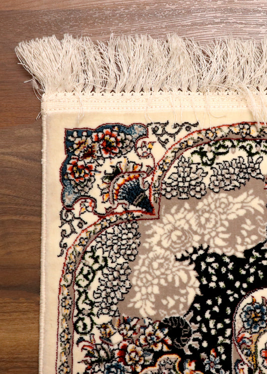Grand Ivory Medallion Persian Heritage Rug