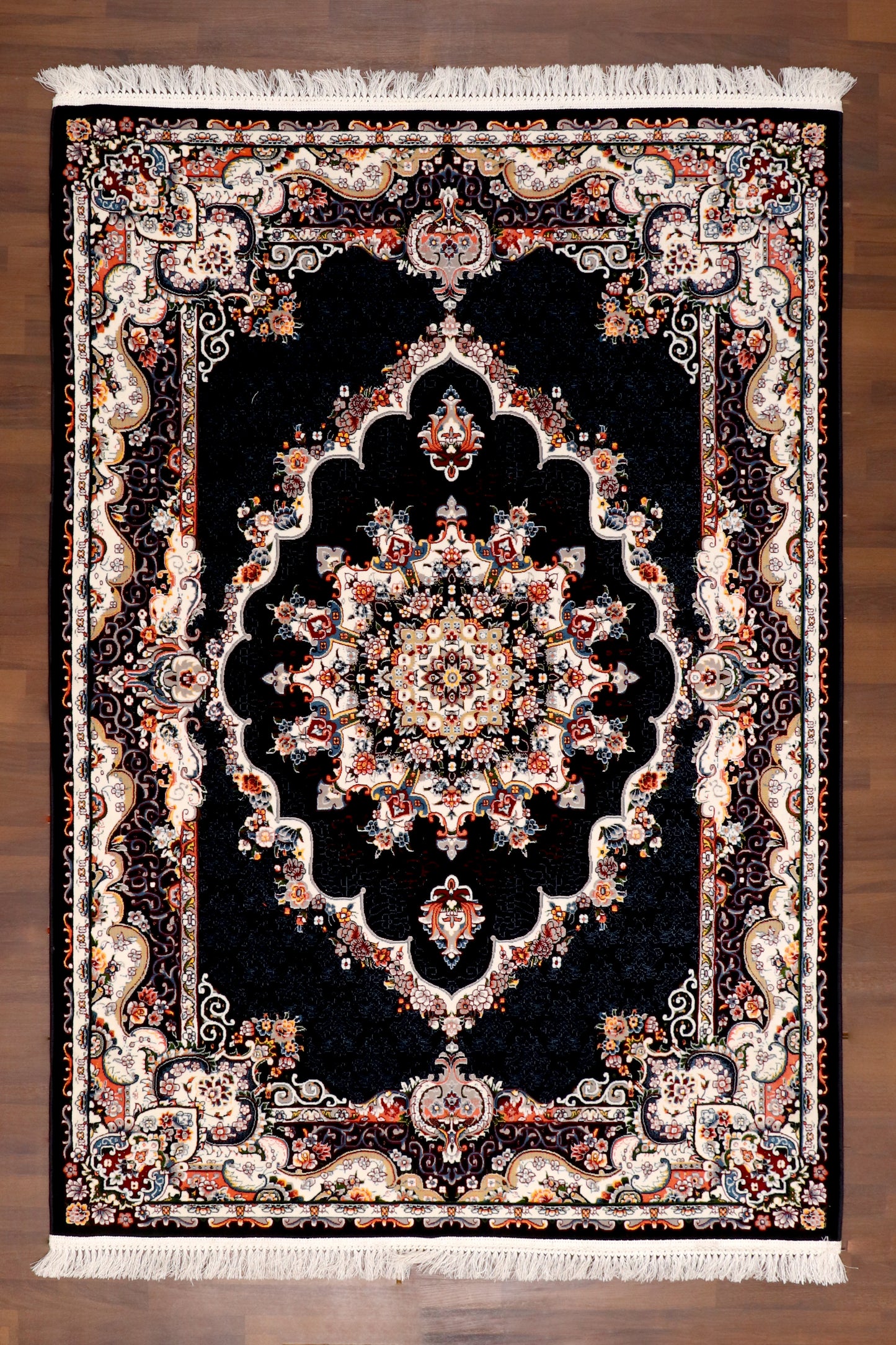 Baroque Noir Area Rug