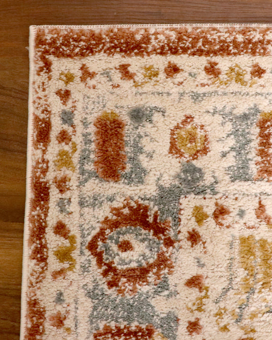 Rust & Slate Vintage Turkish Medallion Rug