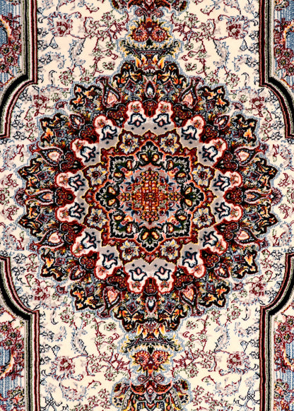Tabriz Ivory and Indigo