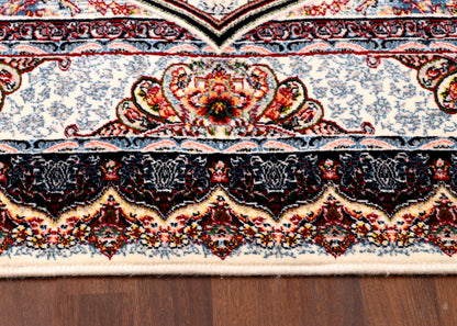 Tabriz Ivory and Indigo
