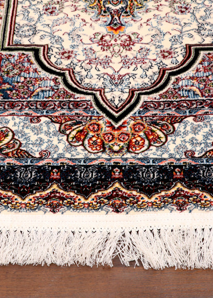 Tabriz Ivory and Indigo