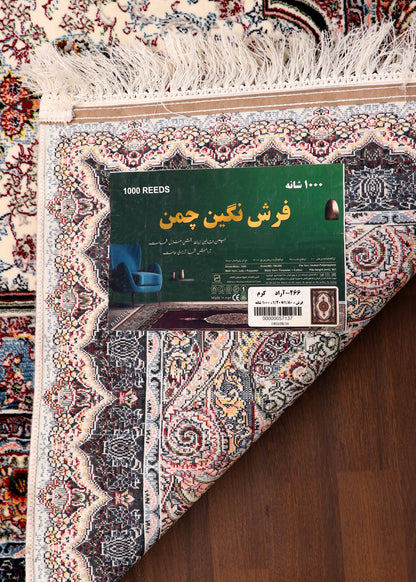 Tabriz Ivory and Indigo