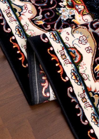 Baroque Noir Area Rug