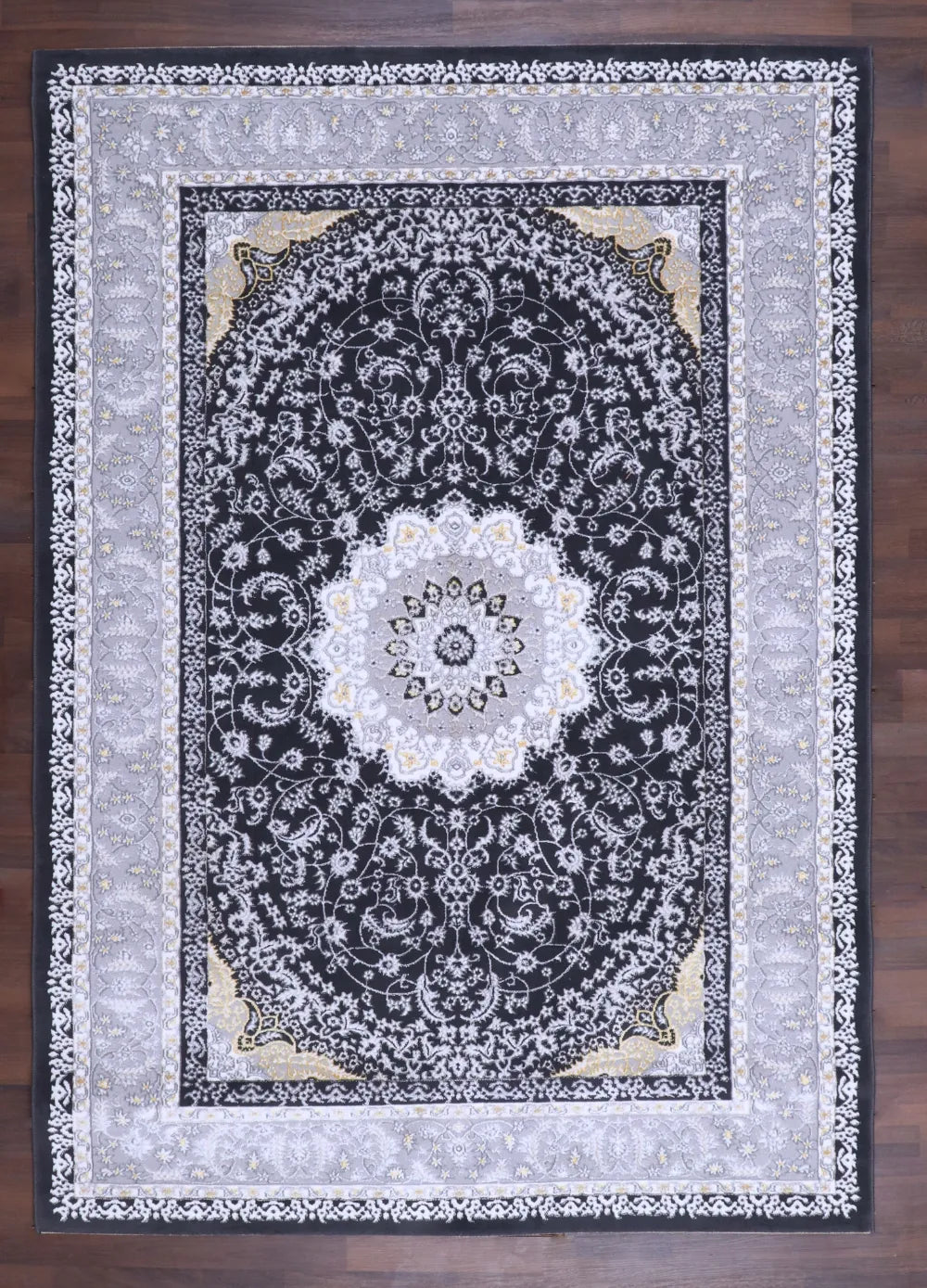 Ethereal Midnight Medallion Rug
