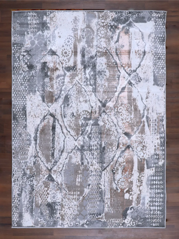 Distressed Modern Oushak Rug