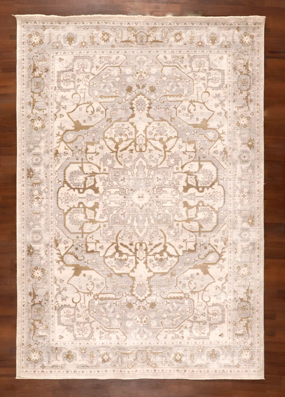 Sand Medallion Distressed Rug