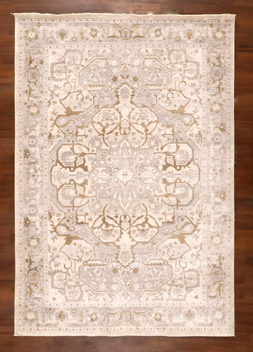 Sand Medallion Distressed Rug
