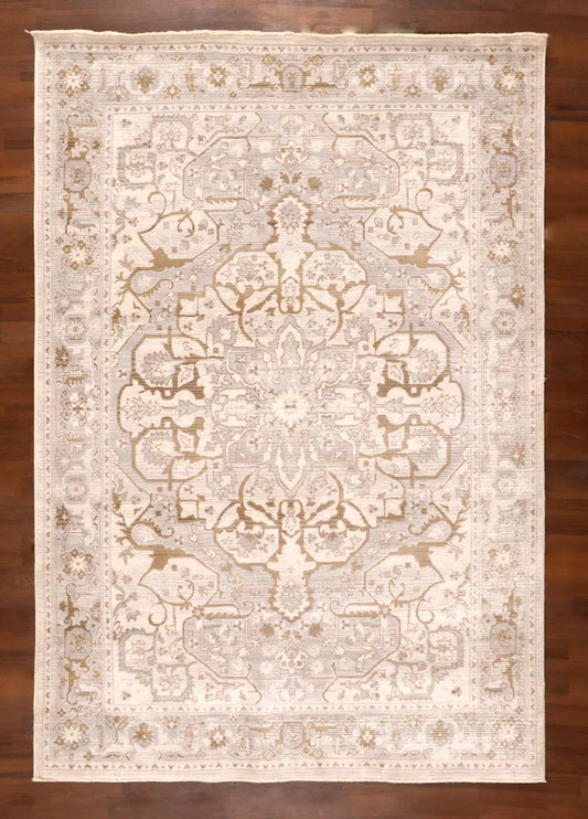 Sand Medallion Distressed Rug