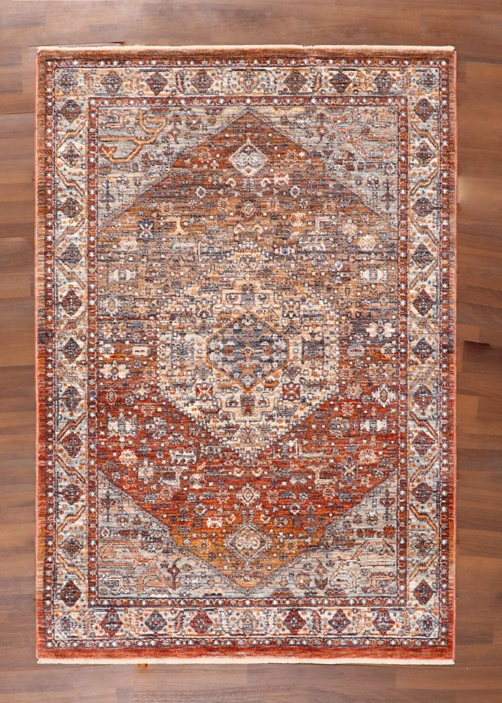 Rust & Ember Distressed Rug