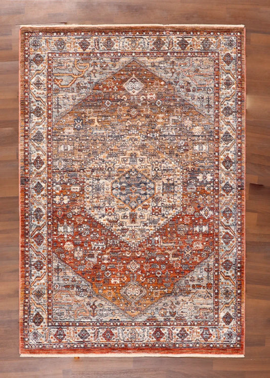 Rust & Ember Distressed Rug