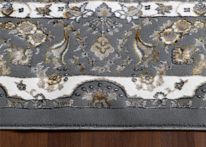 Estate Charcoal Damask Rug