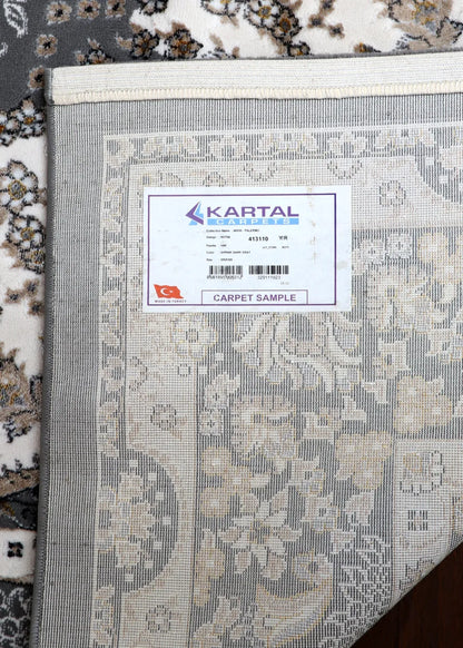 Estate Charcoal Damask Rug