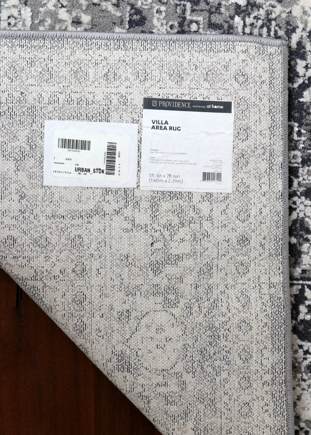 Silver Frost Distressed Medallion Rug