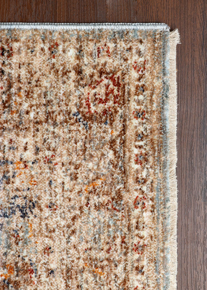 Terracotta Medallion Distressed Vintage Rug