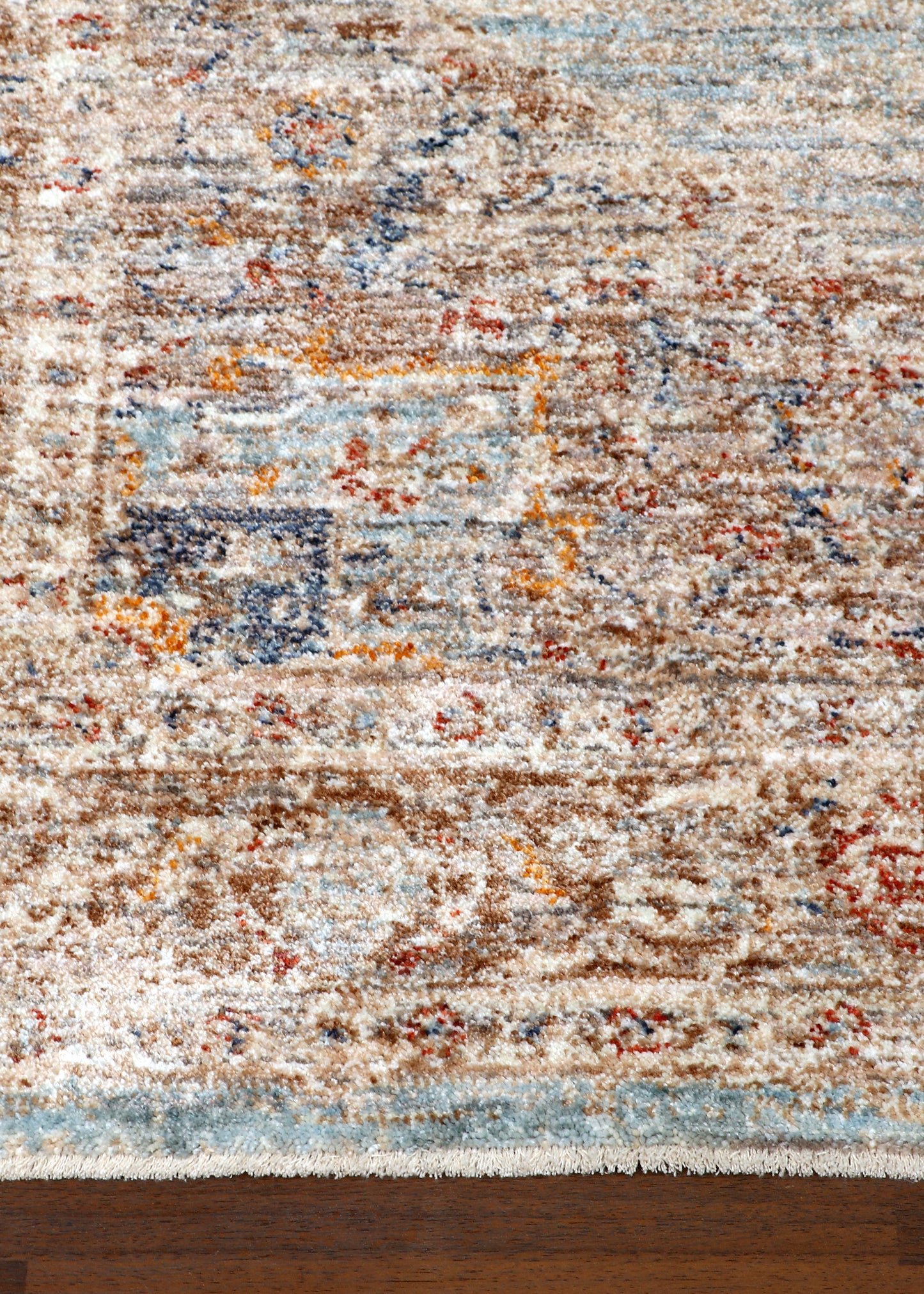Terracotta Medallion Distressed Vintage Rug