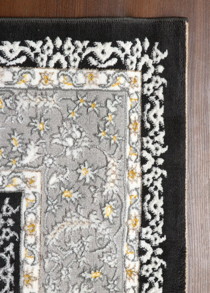 Ethereal Midnight Medallion Rug