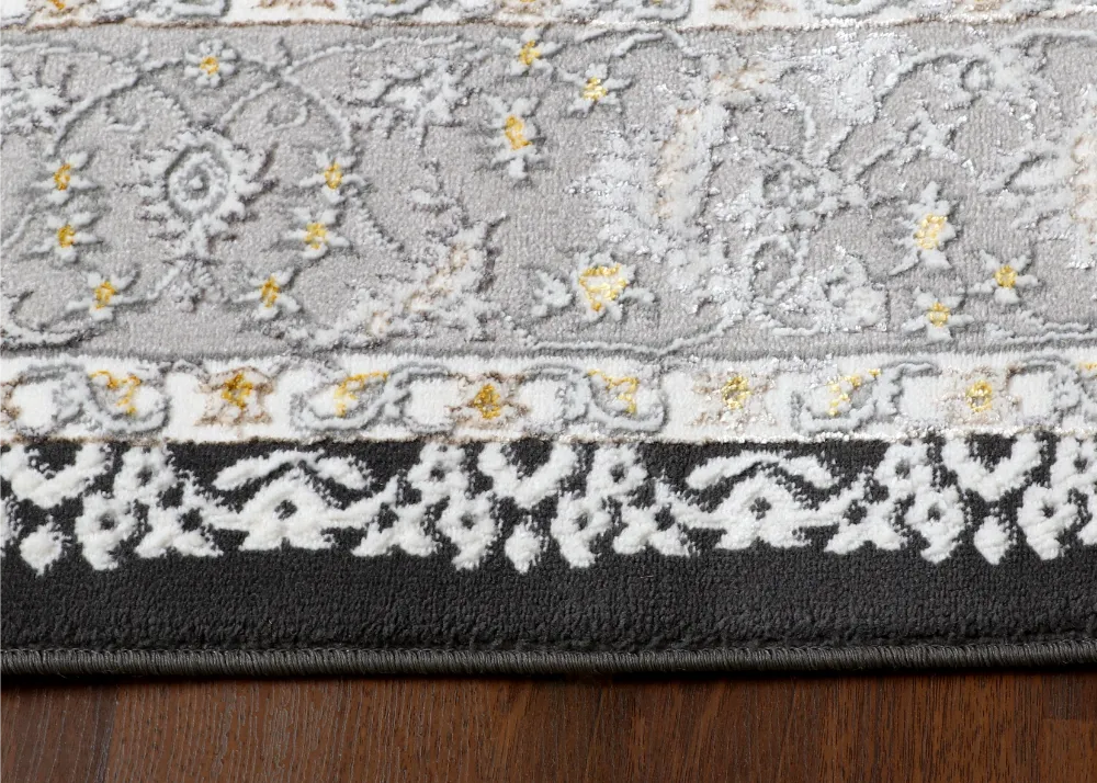 Ethereal Midnight Medallion Rug