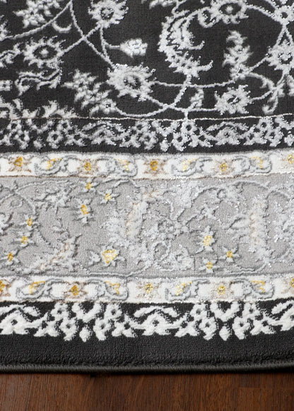 Ethereal Midnight Medallion Rug