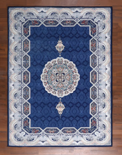 Midnight Sapphire Medallion Rug