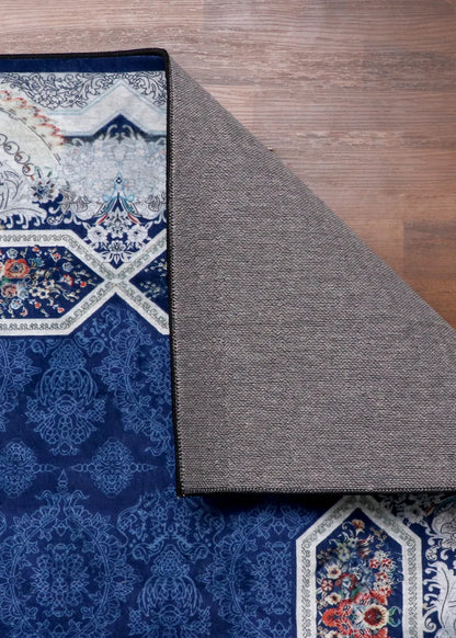 Midnight Sapphire Medallion Rug